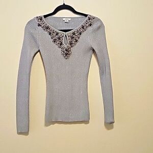 Cache knit dress top size small.